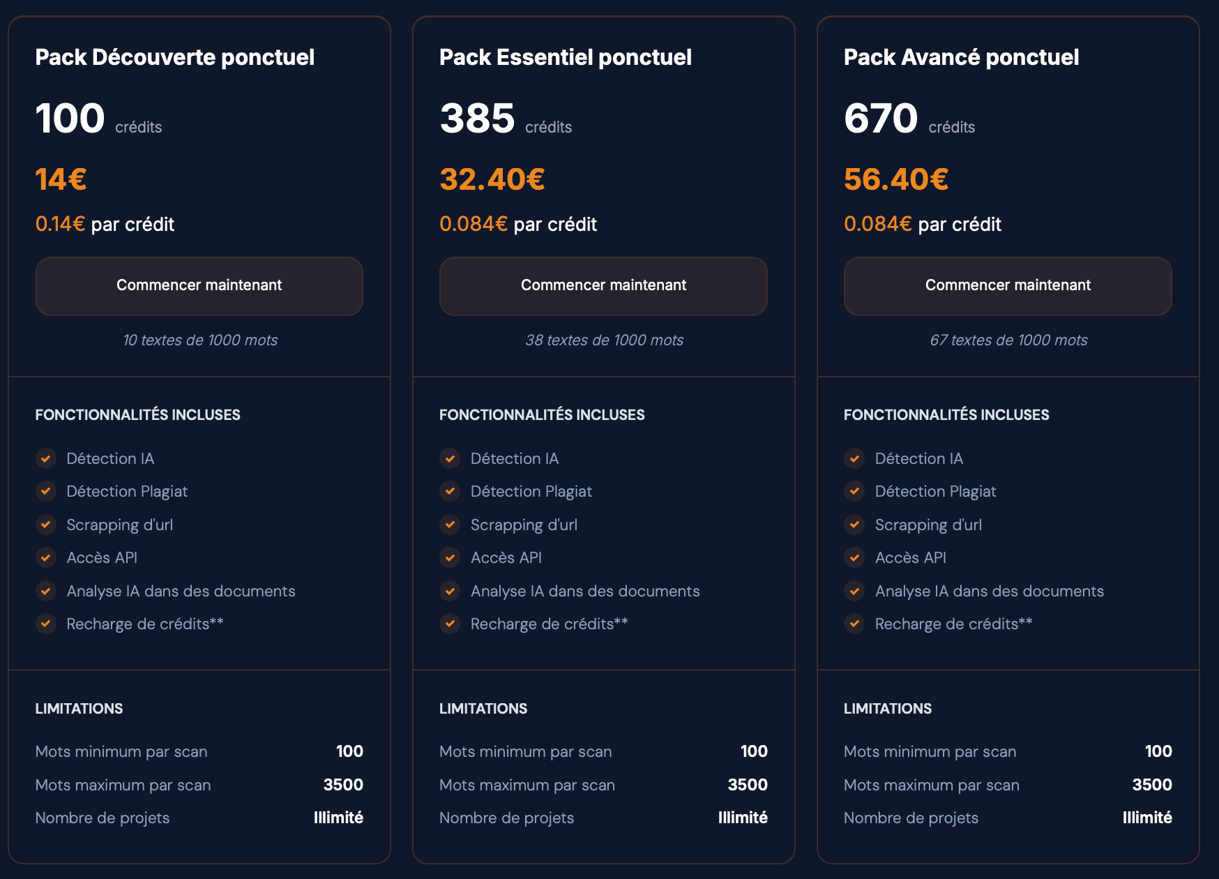 Abonnement avec paiement en une seule fois Lucide AI
